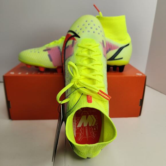 Nike Superfly 8 Elite AG Volt Bright Crimson Size 9 Men main image 6